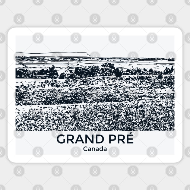 Grand Pré - Canada Sticker by Lakeric